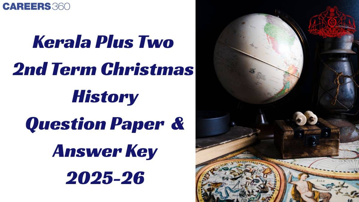 Kerala Plus Two Second Term Christmas History Question Paper 2025–26, Download Answer Key & Solution PDF